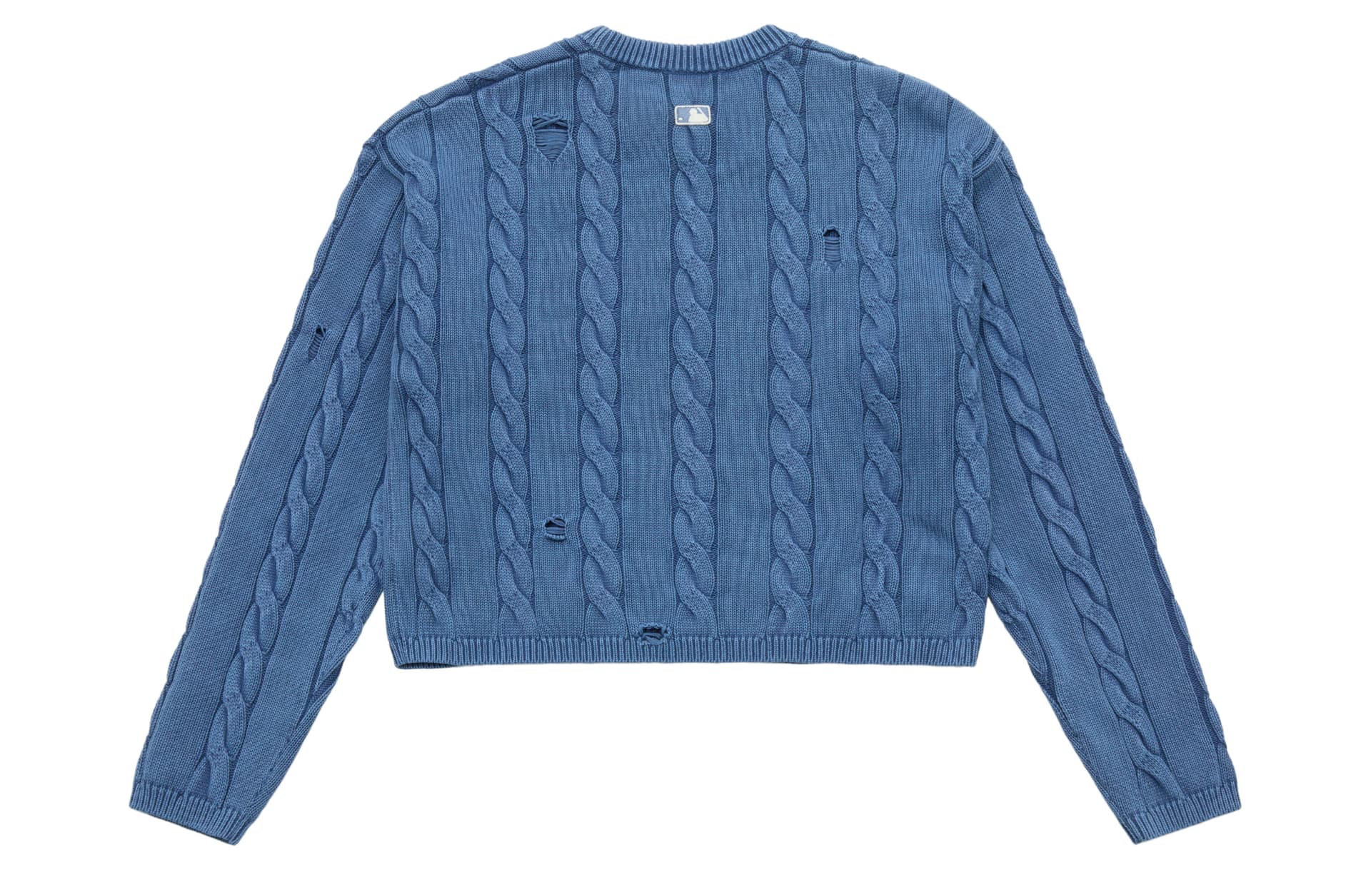 Кардиган MLB Preppy Style Collection Los Angeles Dodgers 25FW Свитер Женский Глубокий Фиолетовый - изображение 2
