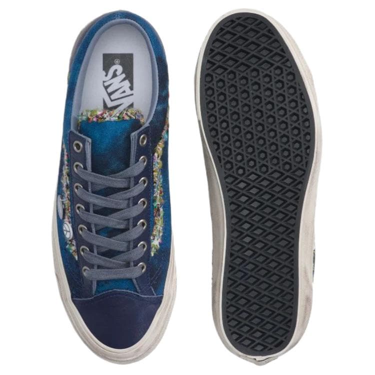 Кроссовки Vans Old Skool 36 Кеды для скейтбординга Low Топ Морской синий Унисекс - изображение 4