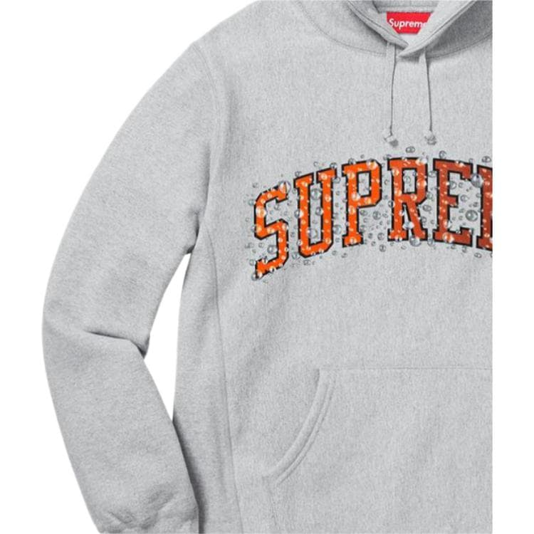 Кофта Supreme FW18 Water Arc Hooded Sweatshirt Heather Grey - изображение 3