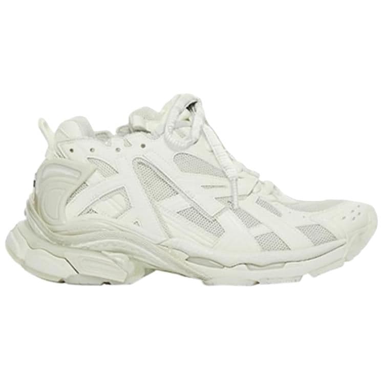 Кроссовки Balenciaga Runner Текстиль Кожа Низкий Верх Спортивная Повседневная Обувь Мужская Белая - изображение 2
