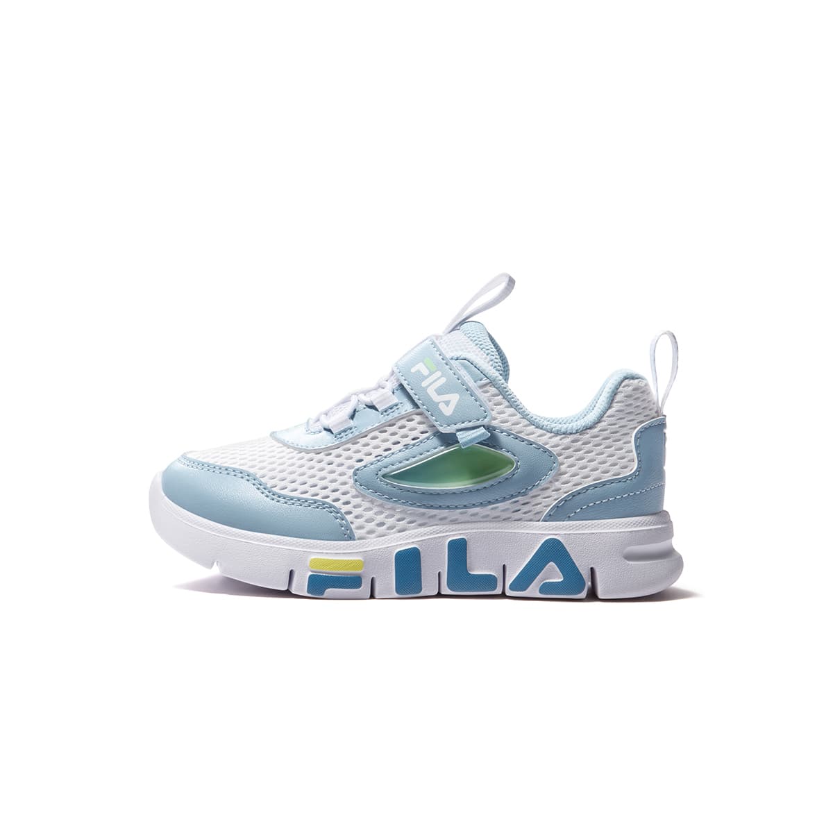Кроссовки FILA KIDS Performance FPH противоскользящие устойчивые к истиранию низкий отскок детские беговые кроссовки белый и синий - изображение 1