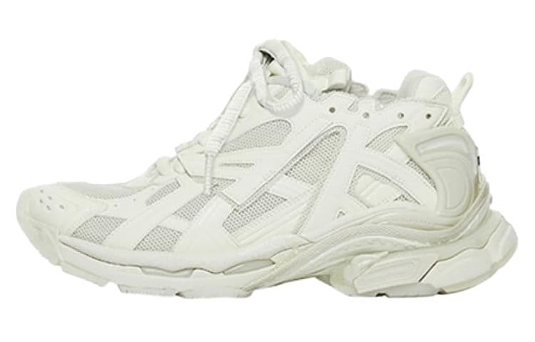 Кроссовки Balenciaga Runner Текстиль Кожа Низкий Верх Спортивная Повседневная Обувь Мужская Белая - изображение 1