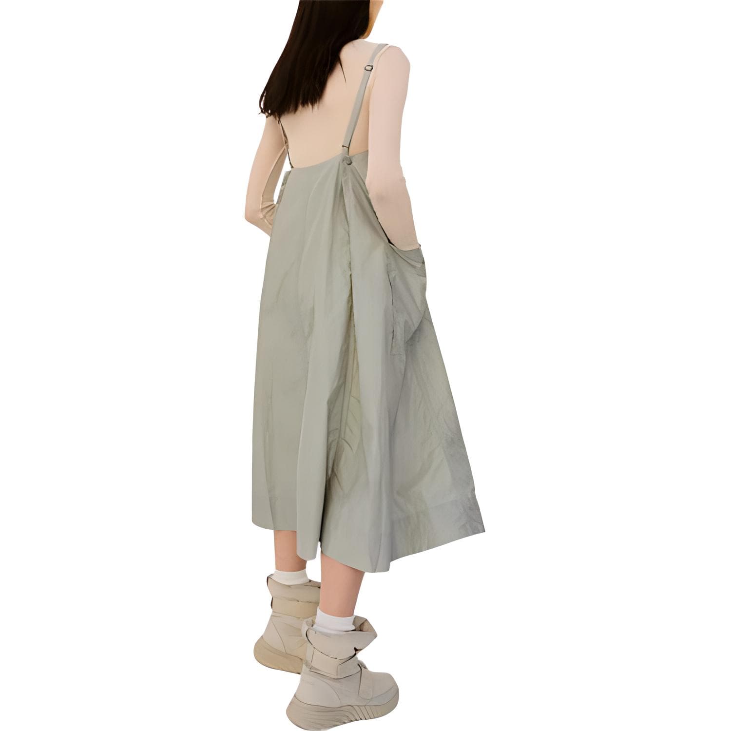 ZARA x And Wander And Wander SS25 Платье-комбинация Женское Светло-зеленое - изображение 4