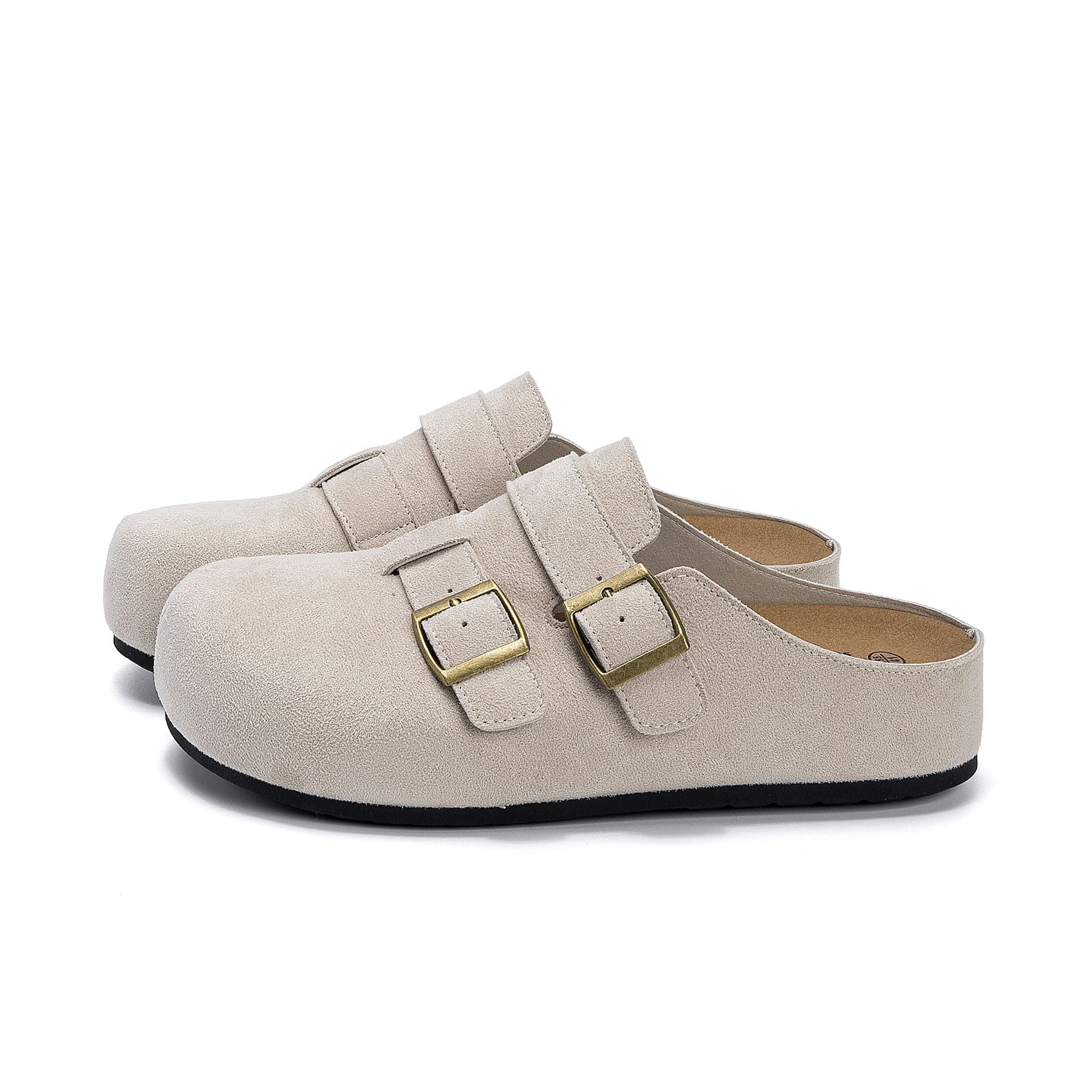 Сандалии HUANQIU Обувь в стиле Birkenstock Бежевый (Скрытый каблук) Мужская - изображение 2