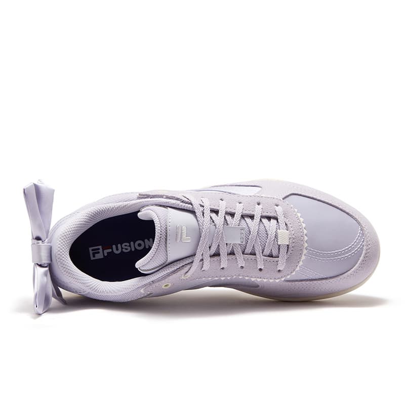 Кроссовки FILA FUSION Flora Balance Низкие Кеды Немецкой Армии (GAT) Женские Прозрачный Фиолетовый Снег - изображение 6