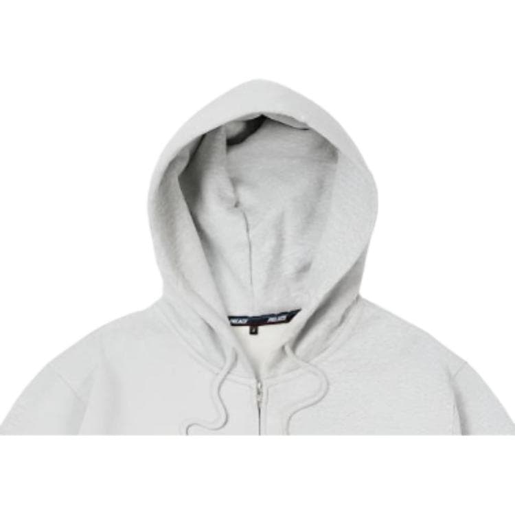 Худи PALACE SS26 drop2 BASICALLY A ZIP HOOD GREY MARL - изображение 3