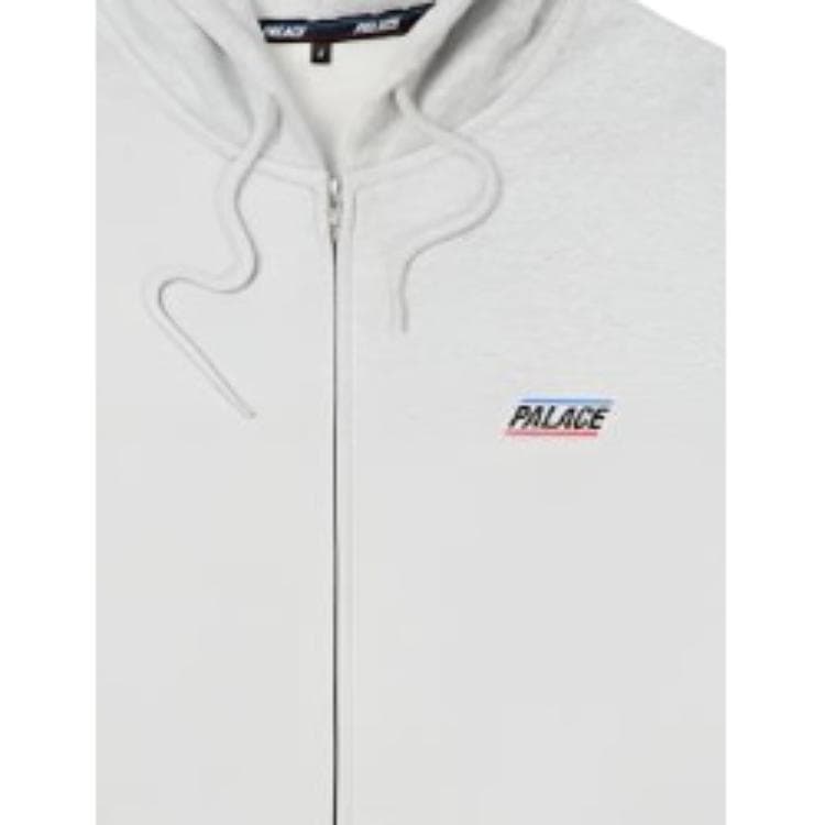 Худи PALACE SS26 drop2 BASICALLY A ZIP HOOD GREY MARL - изображение 2