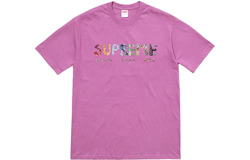 Футболка Supreme SS18 Rocks Tee Light Purple LogoT - изображение 1