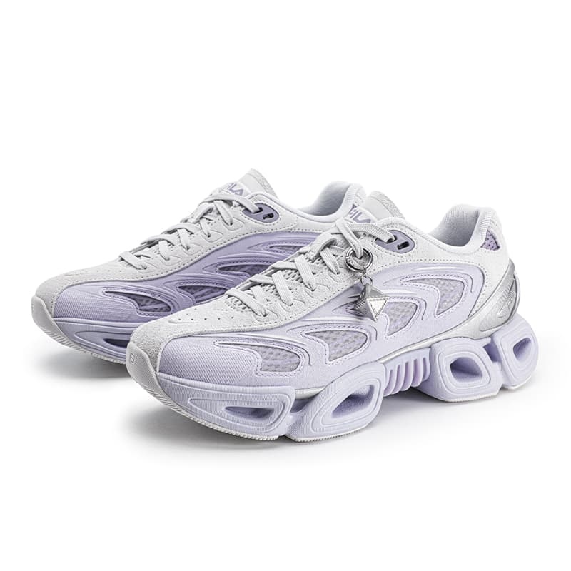 Кроссовки FILA VETTA SC массивные кроссовки Low Top серо-фиолетовые женские - изображение 3