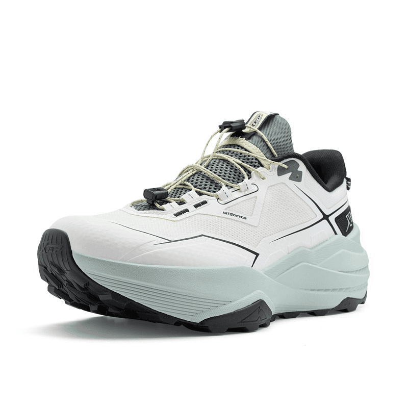 Кроссовки XTEP Chasing Mountain PRO 2 Альпинистские и треккинговые ботинки Низкий верх Холст Белый Черный Краб Оболочка Зеленый Мужской - изображение 2