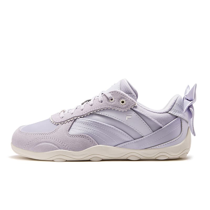 Кроссовки FILA FUSION Flora Balance Низкие Кеды Немецкой Армии (GAT) Женские Прозрачный Фиолетовый Снег - изображение 1