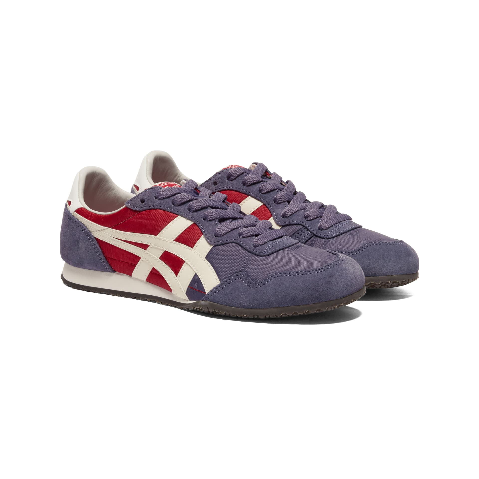 Кроссовки Onitsuka Tiger Serrano Коровья кожа текстиль синтетическая кожа повседневная обувь унисекс фуксия - изображение 3