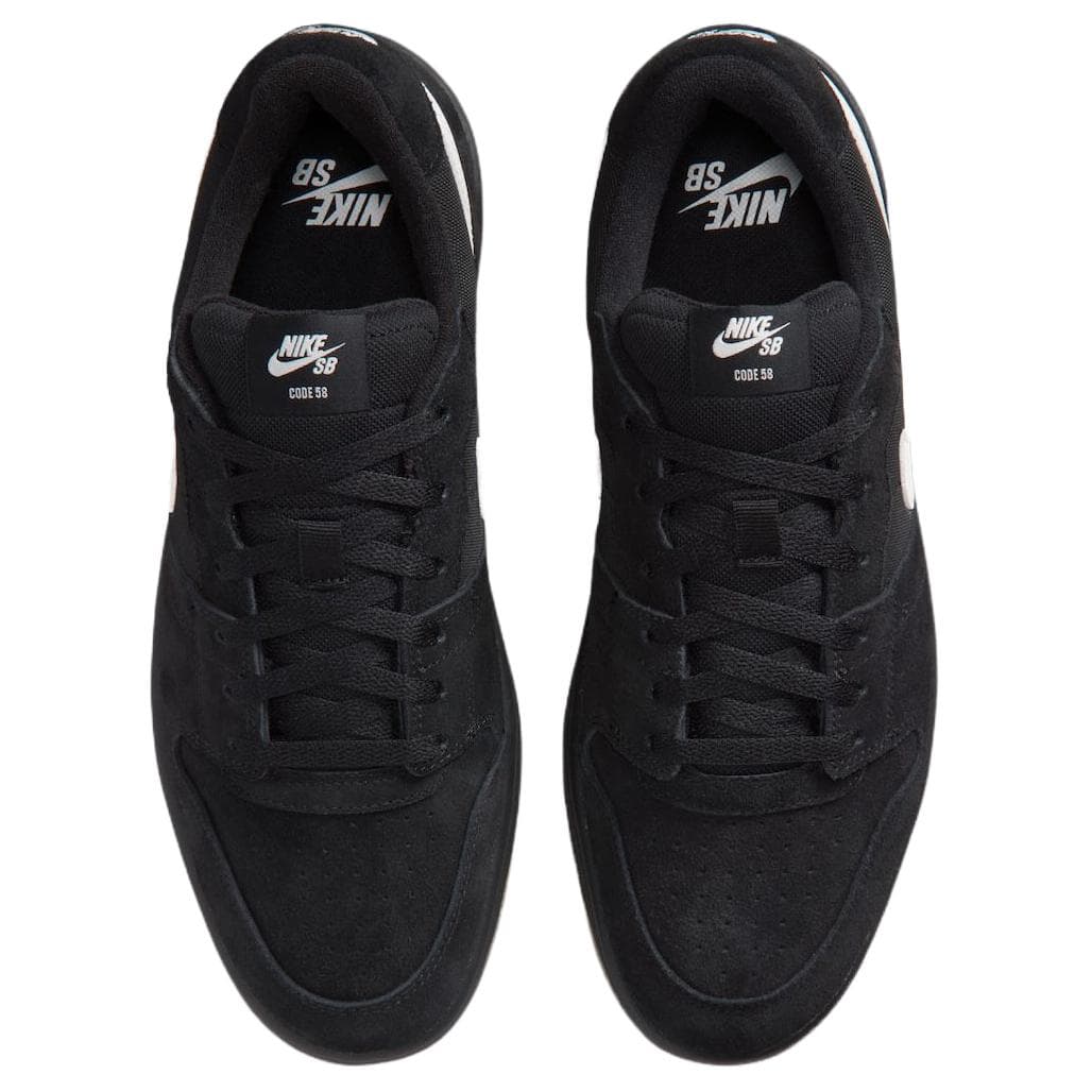 Кроссовки Nike SB Code 58 Скейтборд Кроссовки Низкие Топ Черные Унисекс - изображение 4