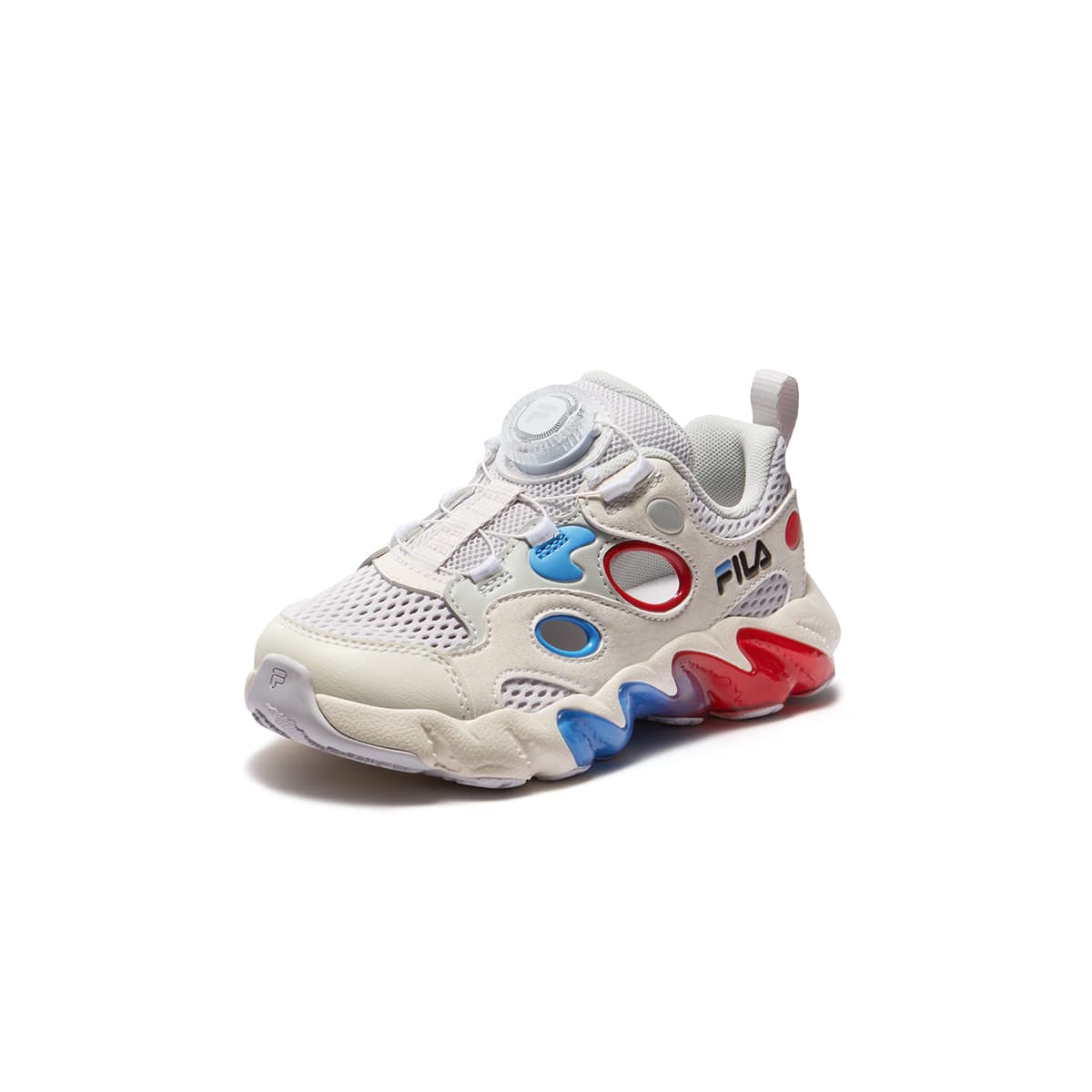 Сандалии FILA KIDS Fern2 FERN 2 Легкий Обувь Текстиль Синтетическая Кожа Низкие Сандалии Дождь Туманно-Серый Молочно-Белый - изображение 2