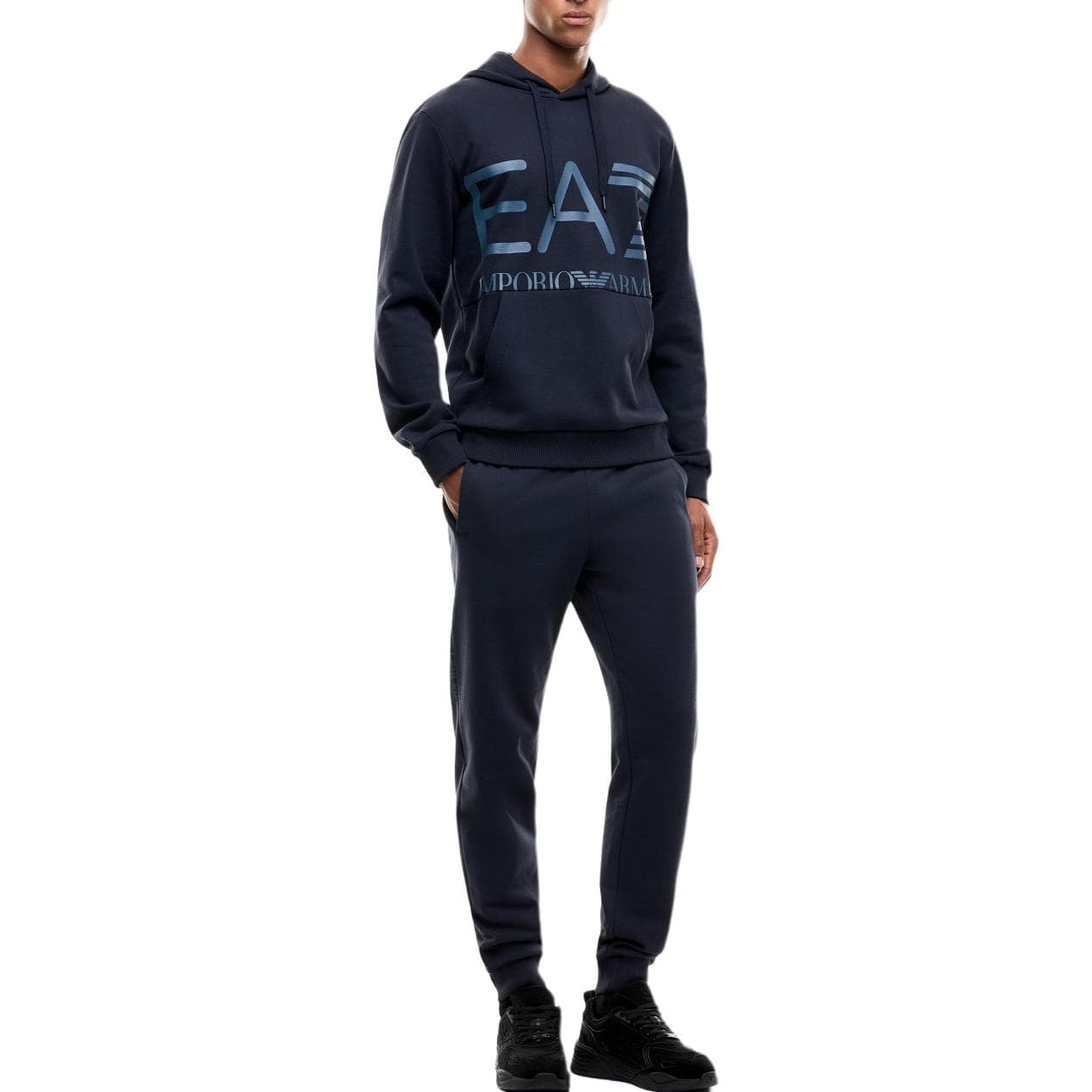 Кофта EMPORIO ARMANI EA7 Морской Синий Мужской Свитшот - изображение 3