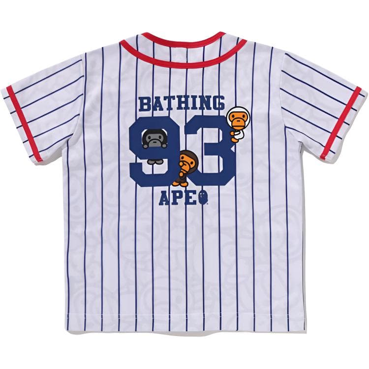 A BATHING APE Бейсбольный топ SS26 для детей в возрасте 3-7 лет - изображение 3