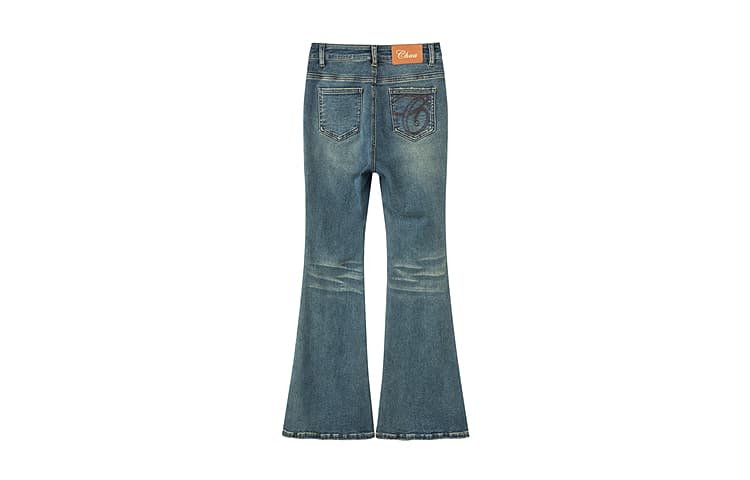 Джинсы CHUU Medium Denim Blue Women's Jeans CHUU Средний деним синий женский джинсы - изображение 2