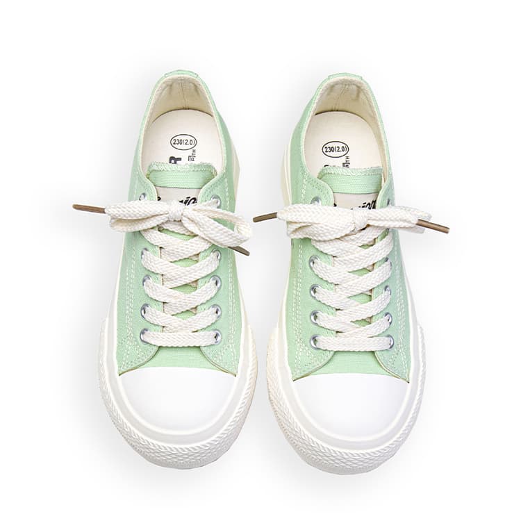 Кеды WARRIOR Low-Top Canvas Shoes Light Green (Half Size) Women's - изображение 3
