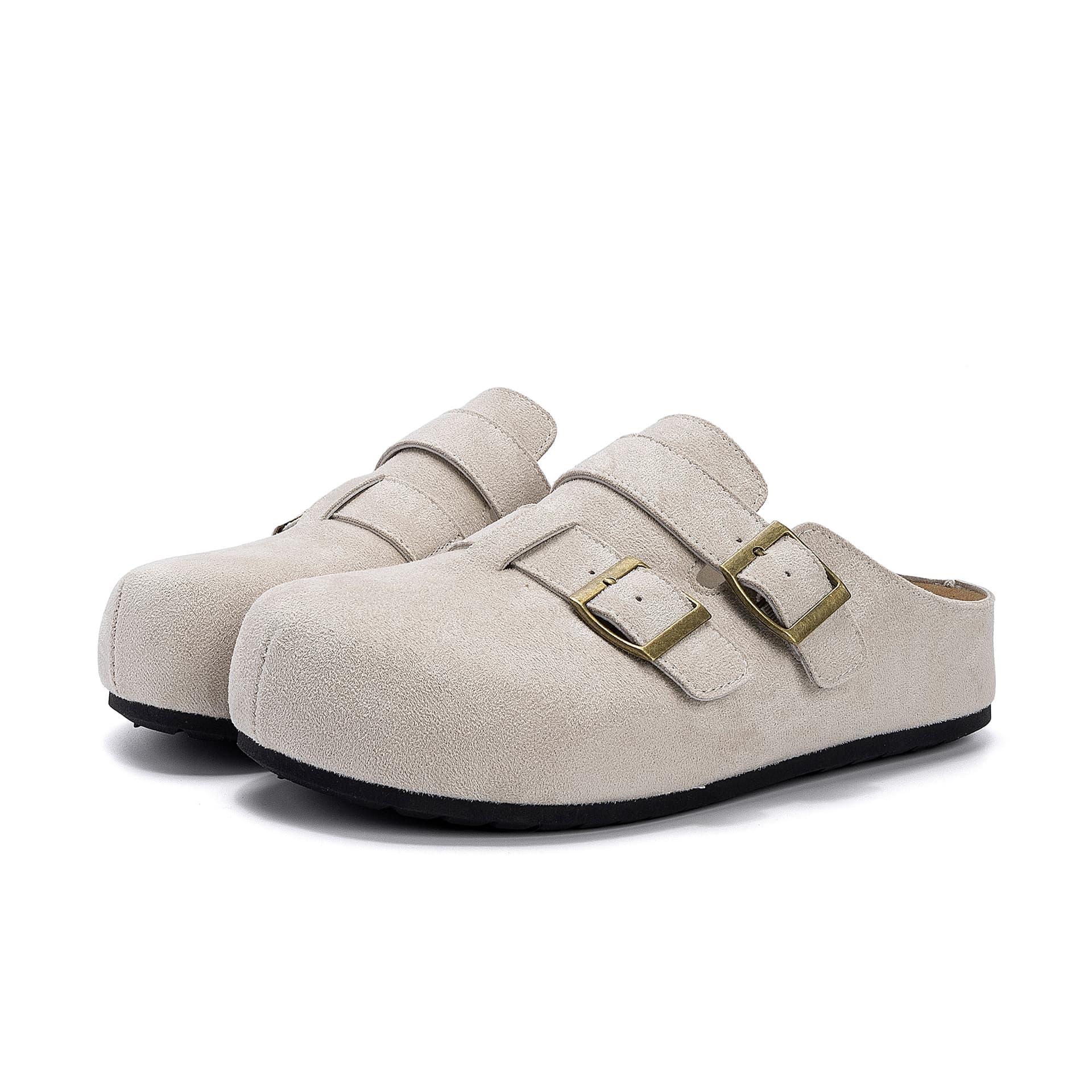 Сандалии HUANQIU Обувь в стиле Birkenstock Бежевый (Скрытый каблук) Мужская - изображение 3