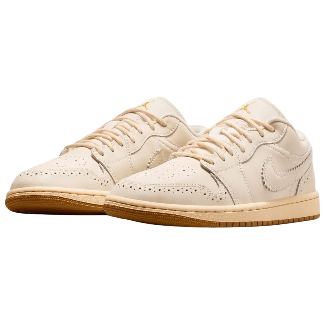 Ретро баскетбольные кроссовки Jordan Air Jordan 1 Ретро Баскетбольные Кроссовки Бежевые Женские - изображение 3
