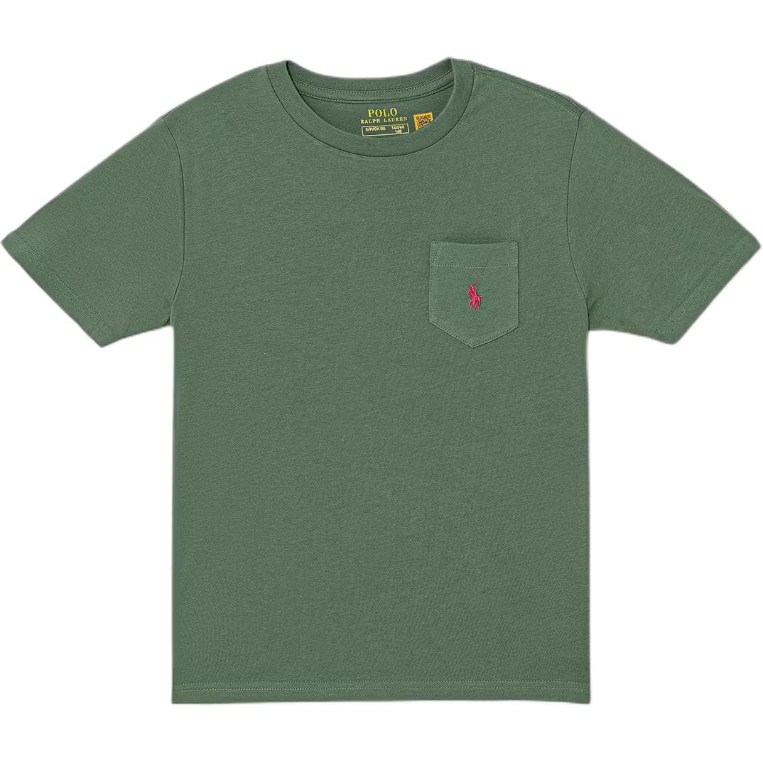 Футболка Polo Ralph Lauren Зеленые Детские Рубашки T - изображение 1
