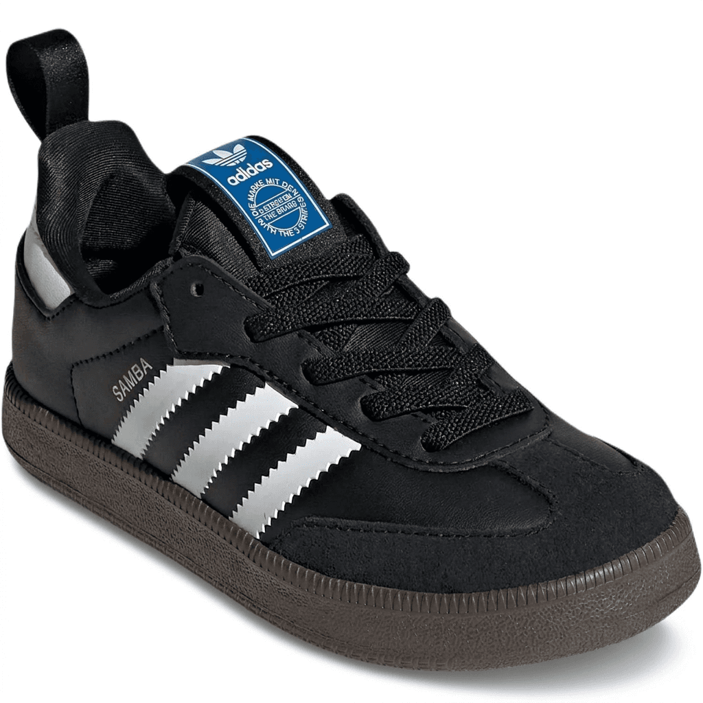 Кроссовки Adidas Originals Samba Детская Скейтбординг Обувь Низкий Топ Черный Белый Kids - изображение 3