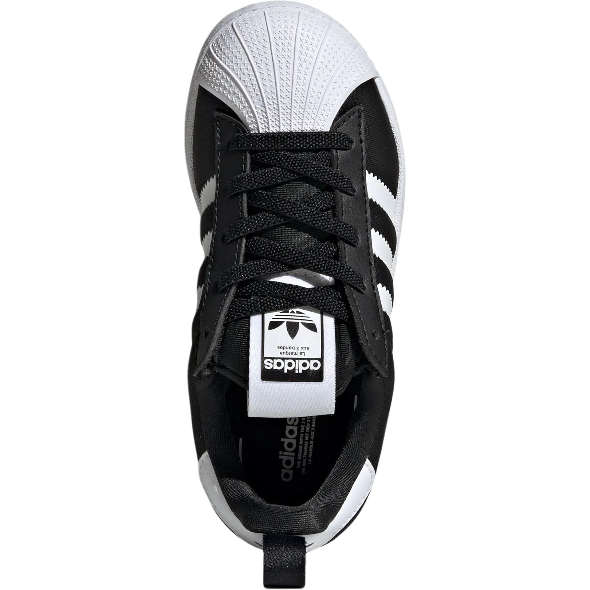 Кроссовки Adidas Originals SUPERSTAR Детская обувь для скейтбординга низкий топ черный и белый для детей - изображение 5