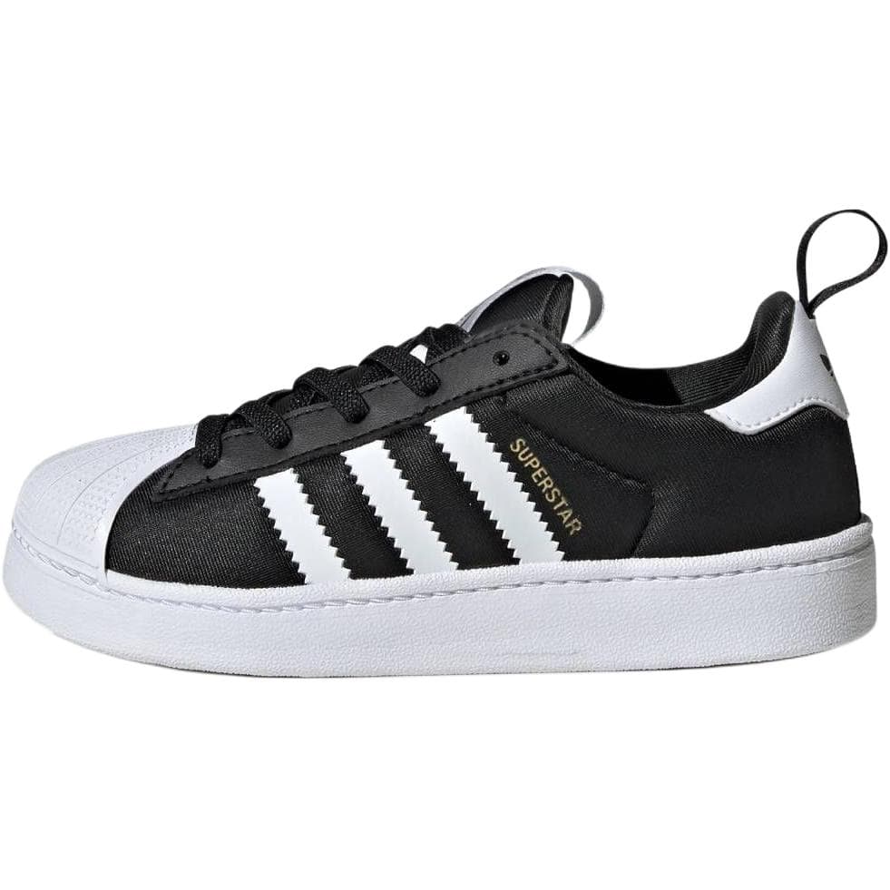 Кроссовки Adidas Originals SUPERSTAR Детская обувь для скейтбординга низкий топ черный и белый для детей - изображение 1