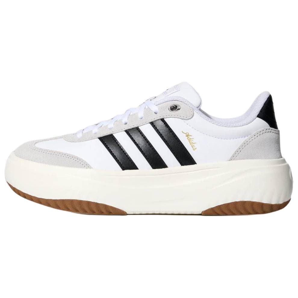 Кроссовки Adidas FLARE PLATFORM Антискользящий Лоу-топы Кеды немецкой армии (GAT) Women's White Черный - изображение 1
