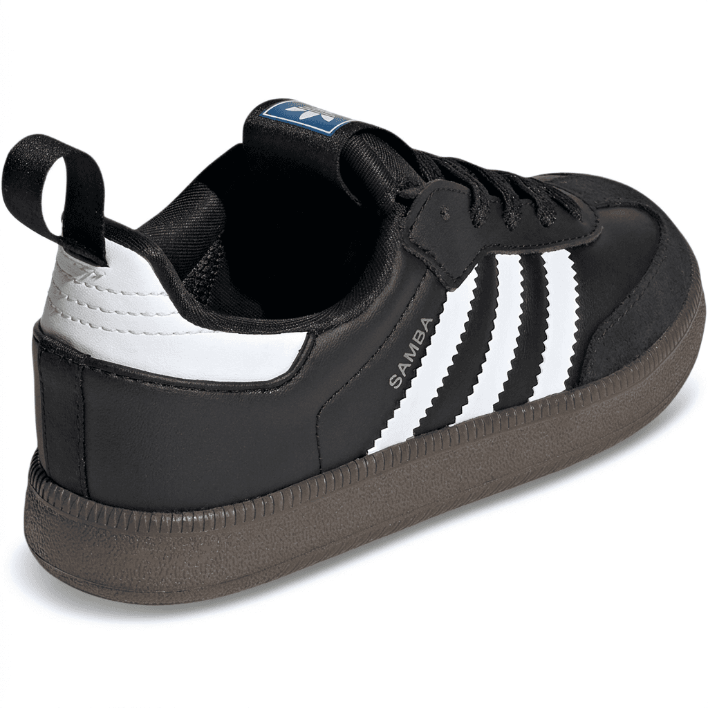 Кроссовки Adidas Originals Samba Детская Скейтбординг Обувь Низкий Топ Черный Белый Kids - изображение 4