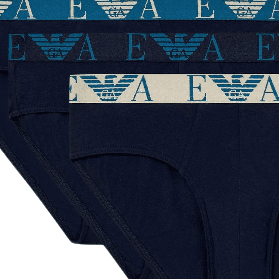 Трусы EMPORIO ARMANI Синие Мужские Трусы-Бикини - изображение 2