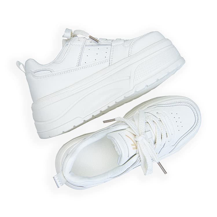 Кроссовки WARRIOR Легкий Износостойкий Покрытие Лоу-топы Скейтборд Обувь Women's White Хаки - изображение 3