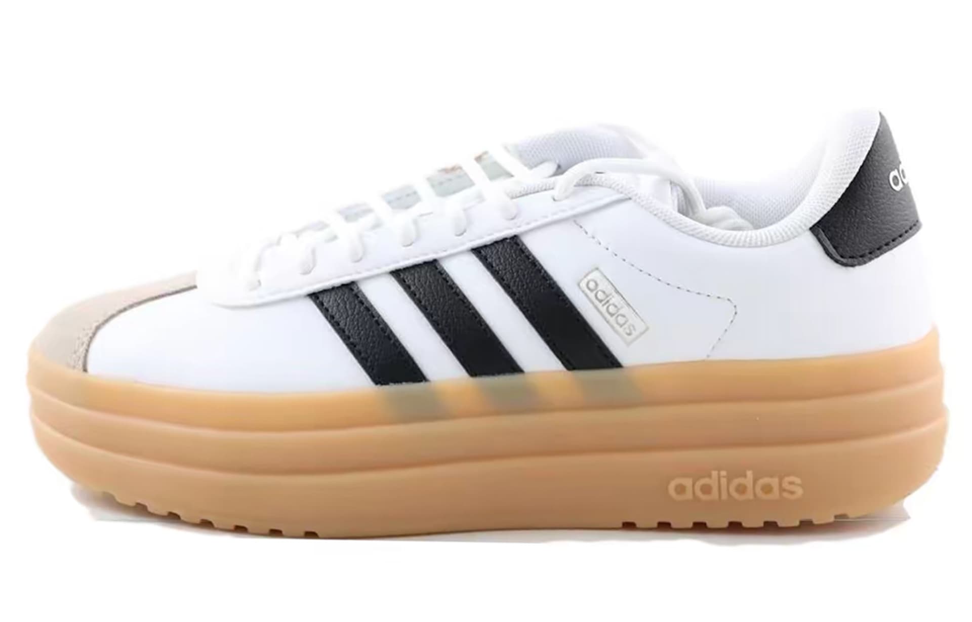 Кроссовки Adidas VL Court Bold Кеды для скейтбординга Low Топ Светло-желтый Женские - изображение 5