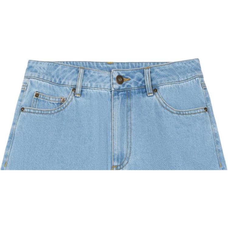 New Era Blue Women's Denim Shorts New Era Синий Женские Джинсовые Шорты - изображение 5