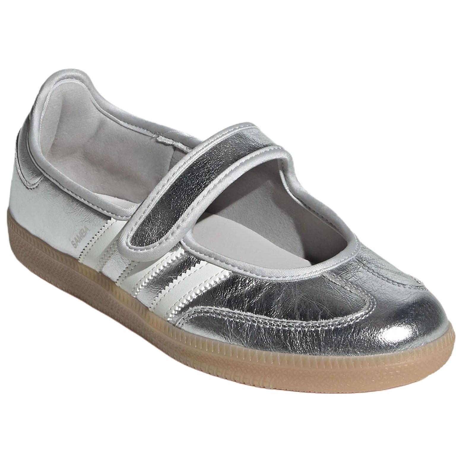 Adidas Originals Samba Jane Туфли Мэри Джейн Серебряные Женские - изображение 3