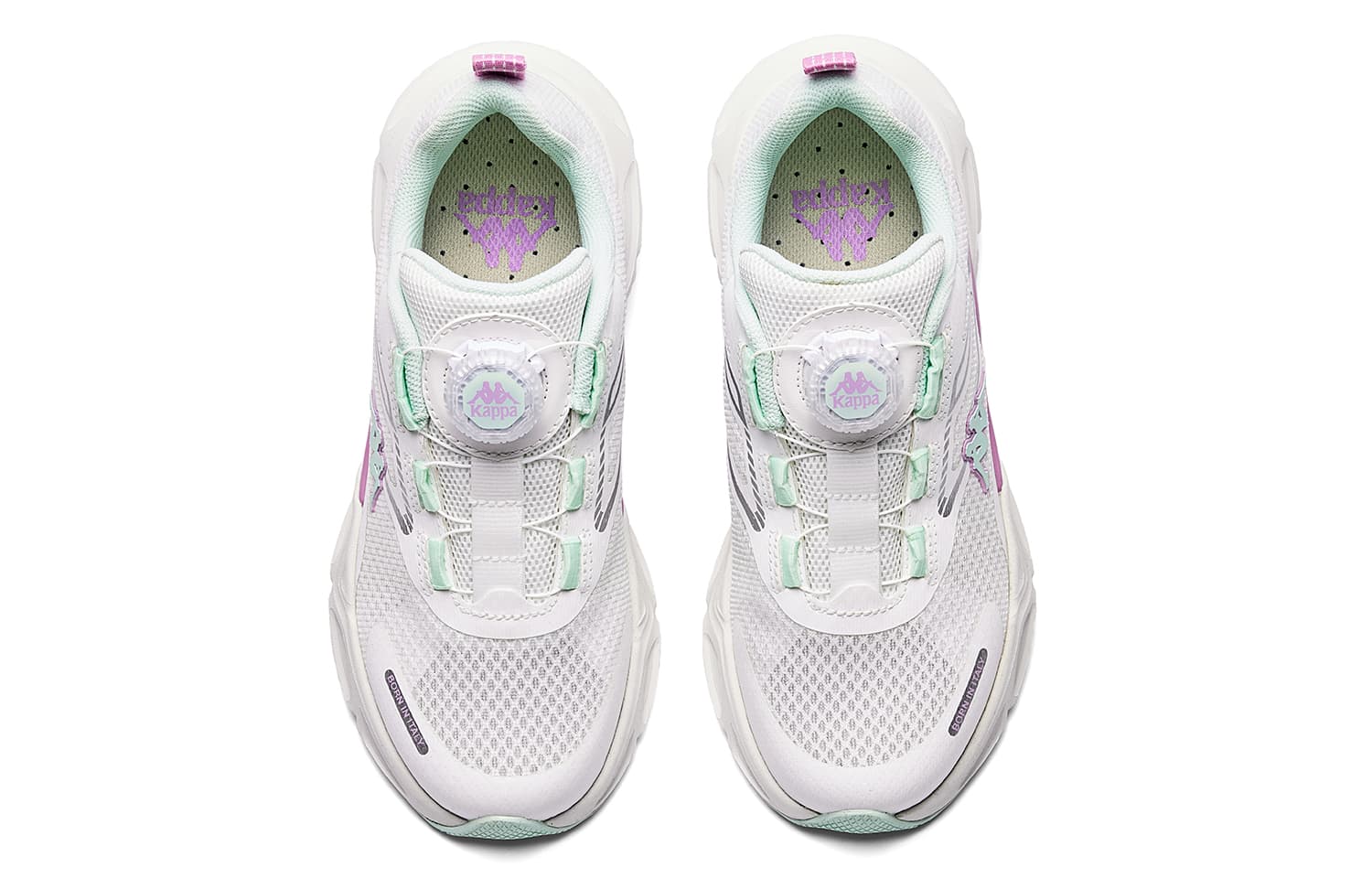 Кроссовки Кроссовки для бега KAPPA KIDS Low Top Classic Белый Аква Зеленый Kids - изображение 4