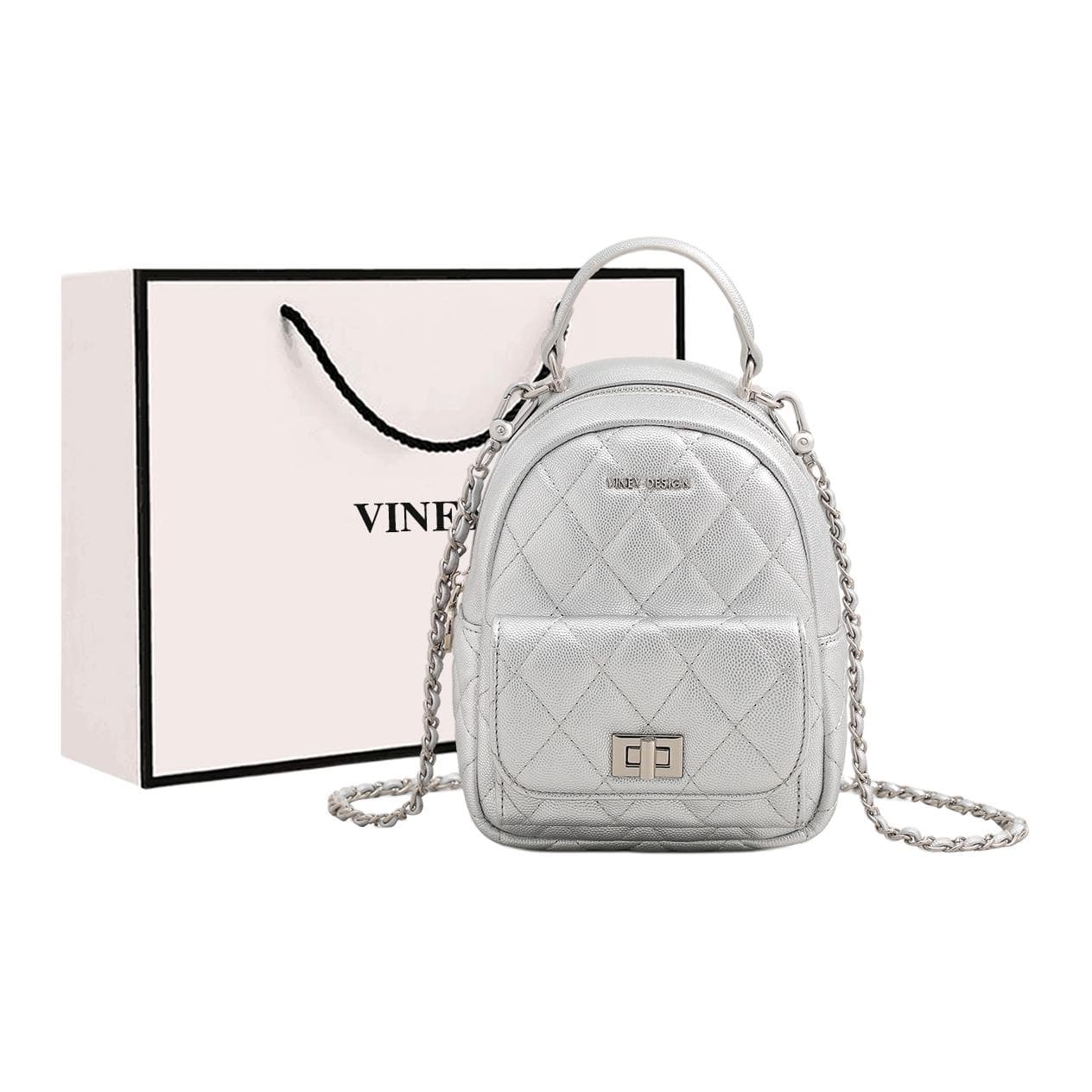 Рюкзак VINEY Рюкзаки Silver Women's - изображение 2
