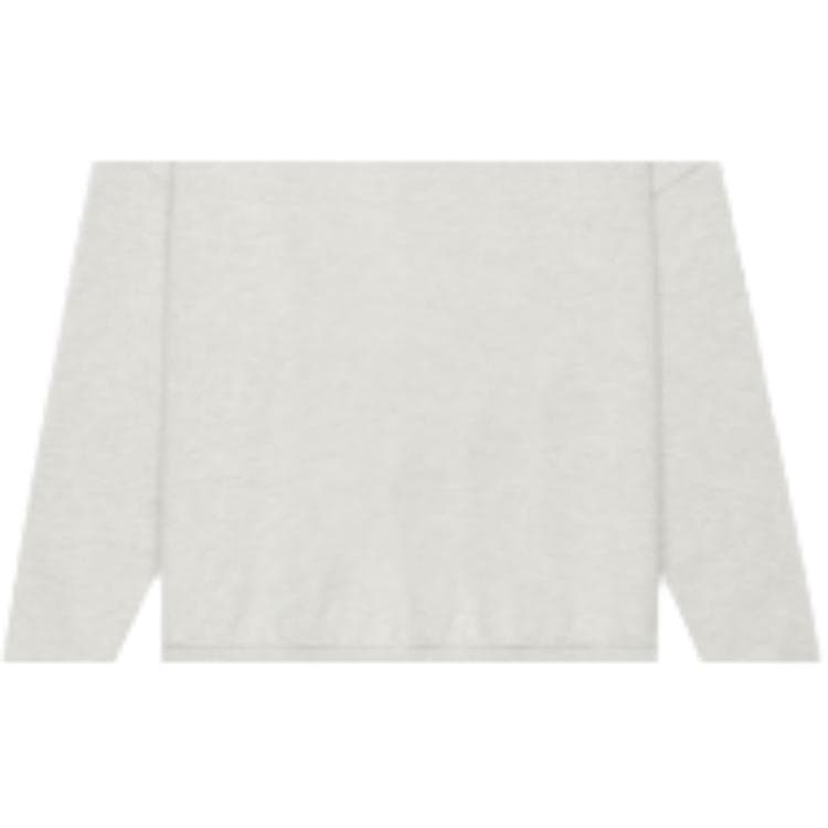 Кофта Fear of God Essentials SS21 Long Sleeve French Terry Polo Light Heather Oatmeal polo - изображение 3