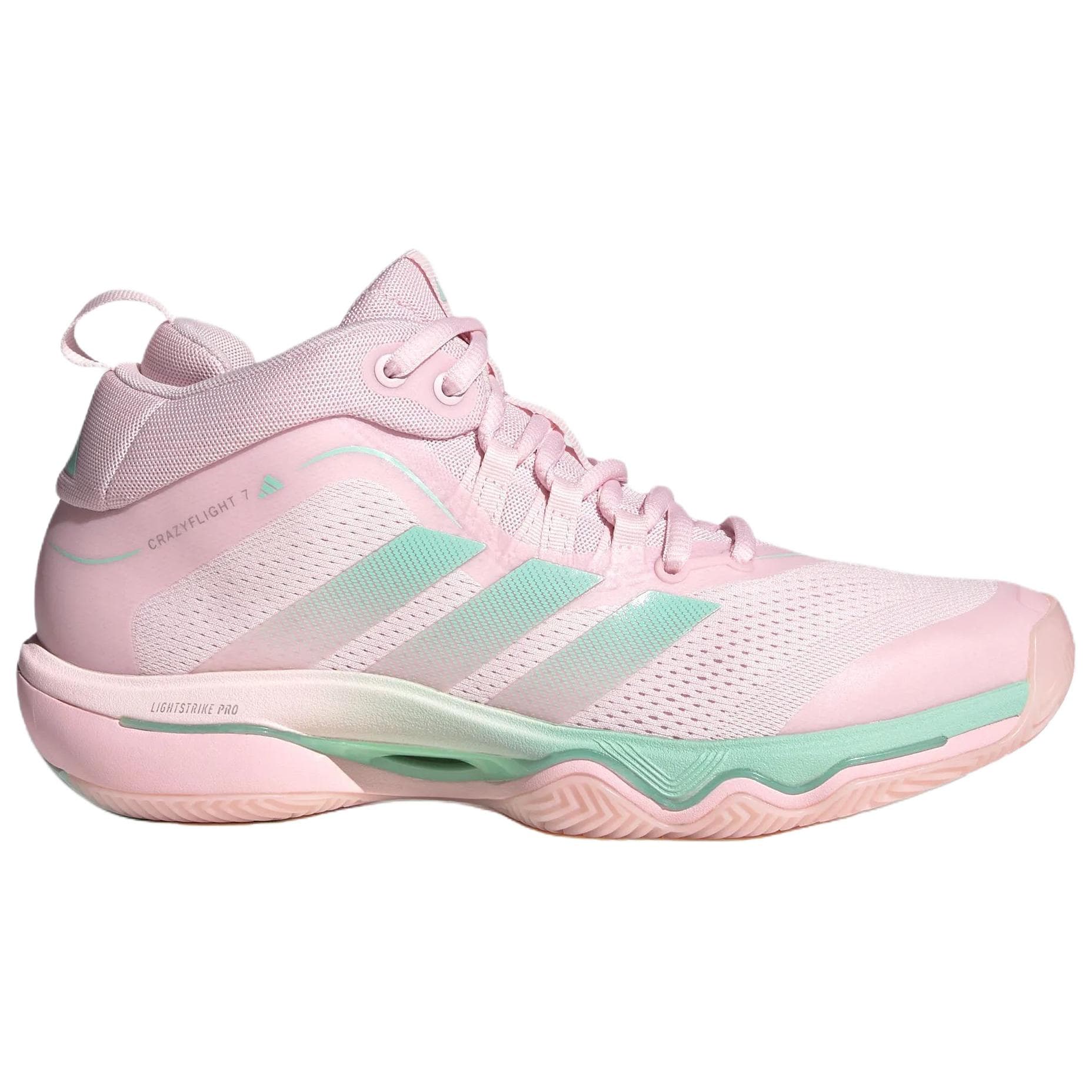 Кроссовки Adidas CRAZYFLIGHT 7 Волейбольные кроссовки MID Топ Розовый Женские - изображение 2