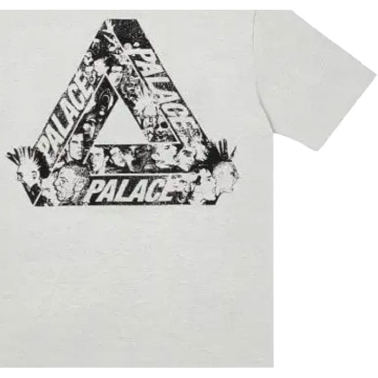 Футболка PALACE FW21 Tri-heads T-shirt Grey Marl LogoT - изображение 5