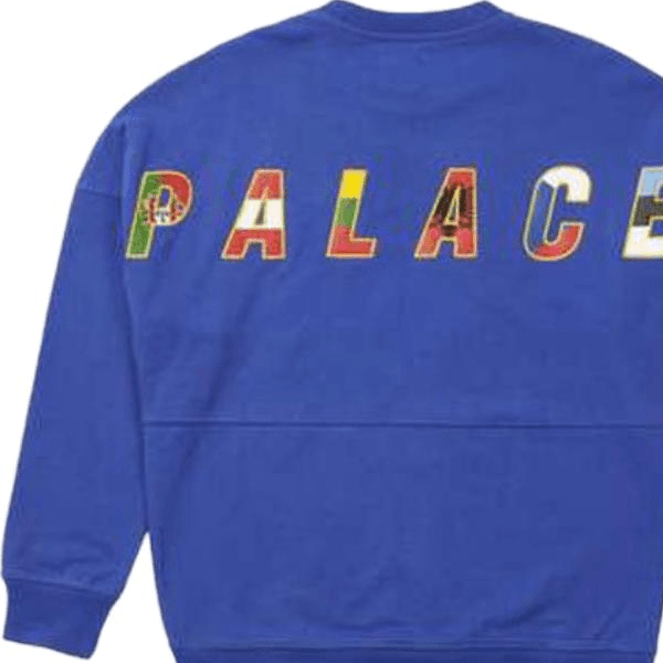 Худи PALACE Eu-don Crew Blue FW21 - изображение 5