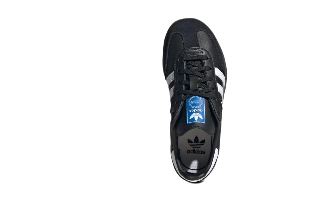 Кроссовки Adidas Originals Samba Low Топ Детская Скейтбординг Обувь Черная Малыш - изображение 5