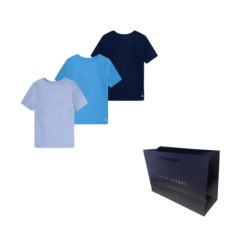 Футболка Polo Ralph Lauren T-рубашка SS24 3 упаковки детская - изображение 3