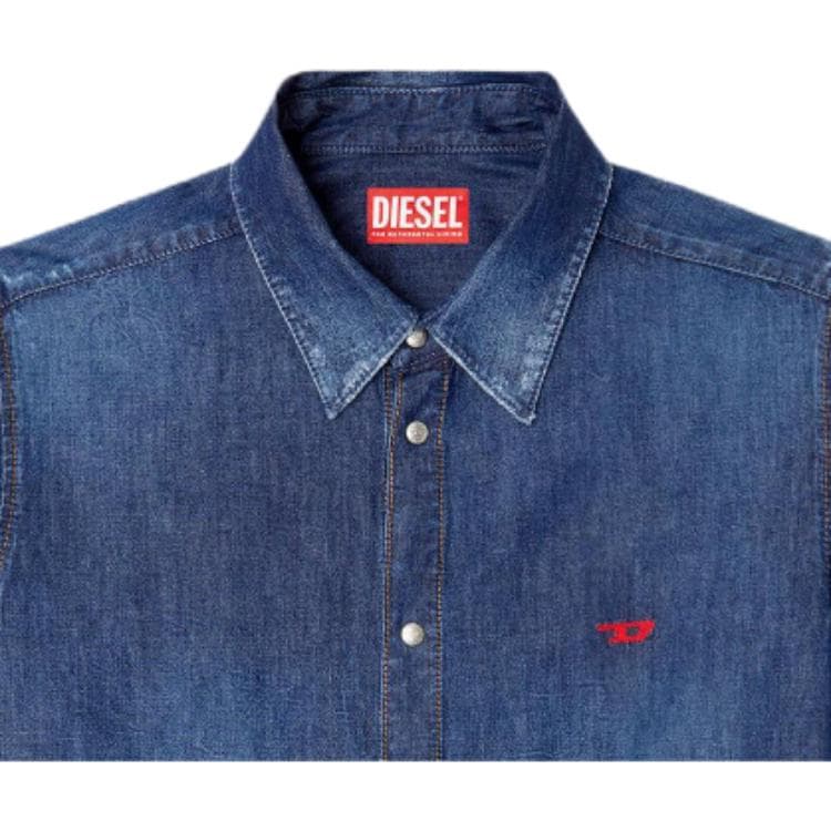 Рубашка DIESEL Мужские рубашки светло-синие - изображение 1