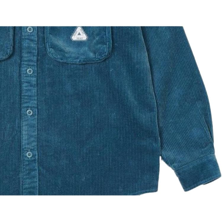 Рубашка PALACE FW22 Cargo Cord Shirt Blue - изображение 3