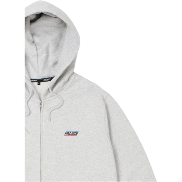 Худи PALACE SS26 drop2 BASICALLY A ZIP HOOD GREY MARL - изображение 8