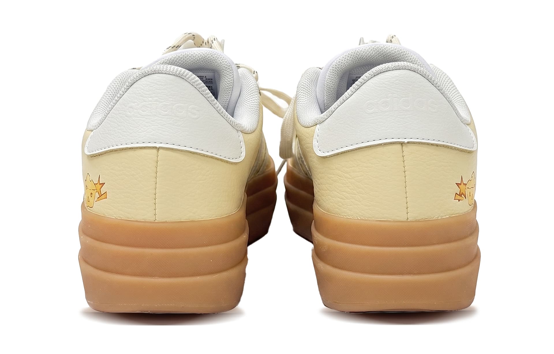 Кроссовки Adidas VL Court Bold Кеды для скейтбординга Low Топ Светло-желтый Женские - изображение 4