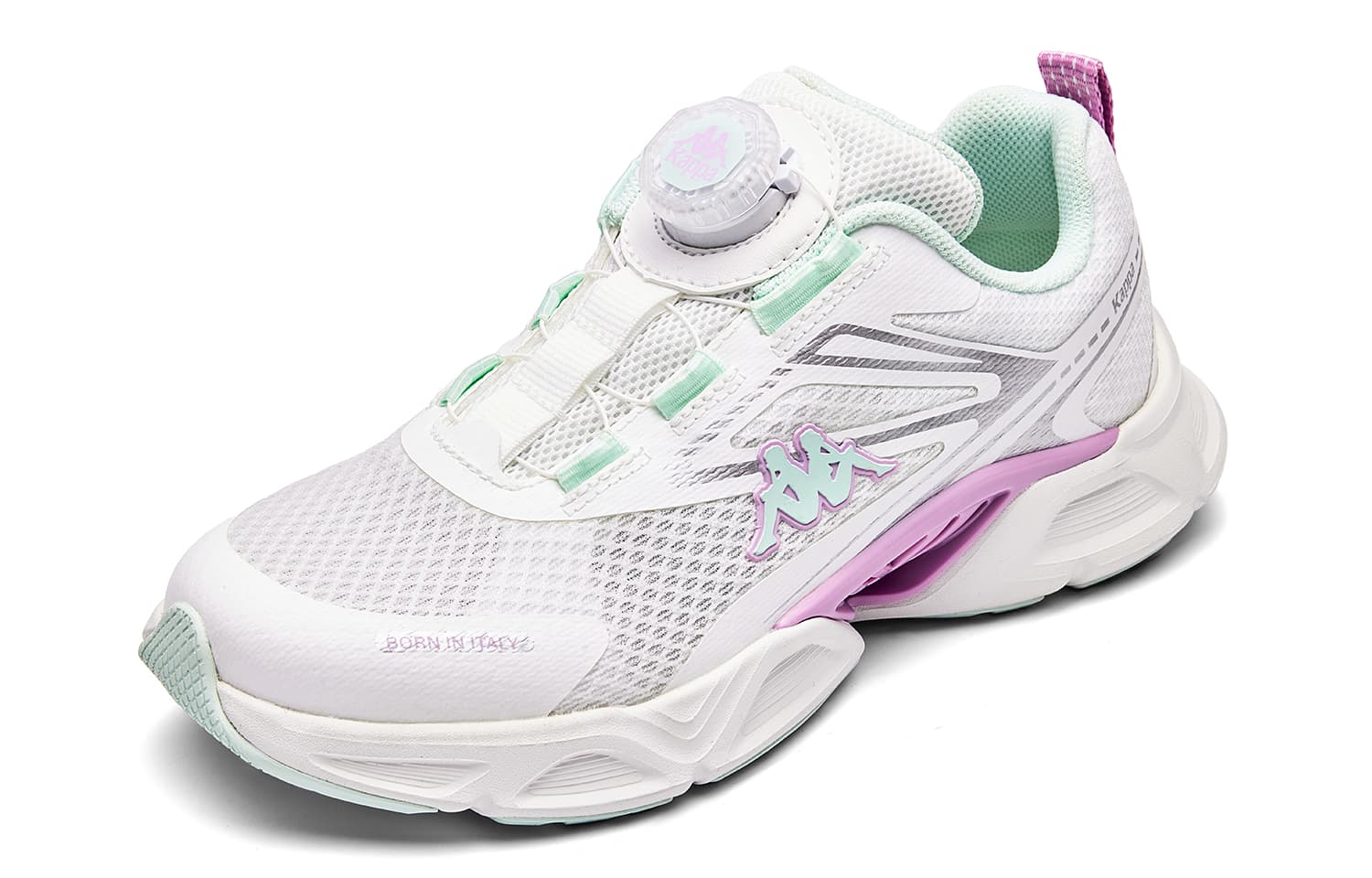 Кроссовки Кроссовки для бега KAPPA KIDS Low Top Classic Белый Аква Зеленый Kids - изображение 3