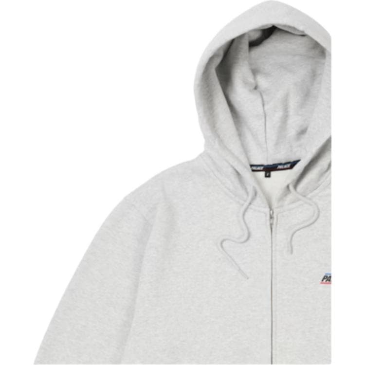 Худи PALACE SS26 drop2 BASICALLY A ZIP HOOD GREY MARL - изображение 6