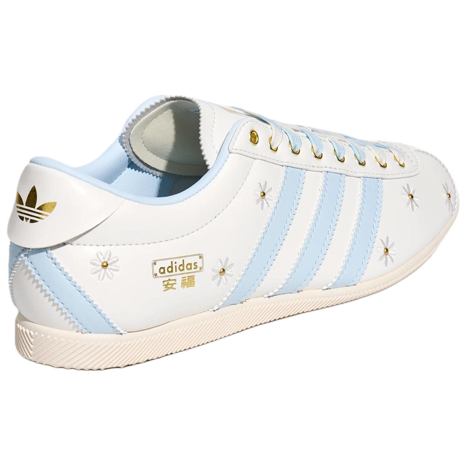 Кроссовки Adidas Originals ANFU Кеды немецкой армии (GAT) Низкий Топ Белый Синий Женские - изображение 4